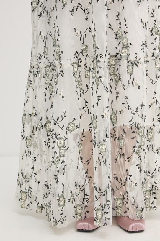 MUNTHE sukienka babydoll BARINA 261130026132 zielony