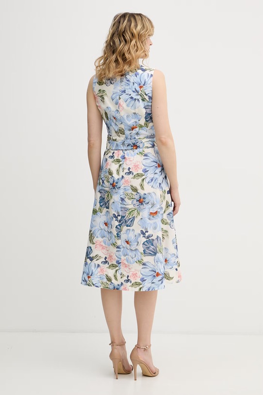 Îmbrăcăminte OUI rochie evazată din bumbac 97167 albastru