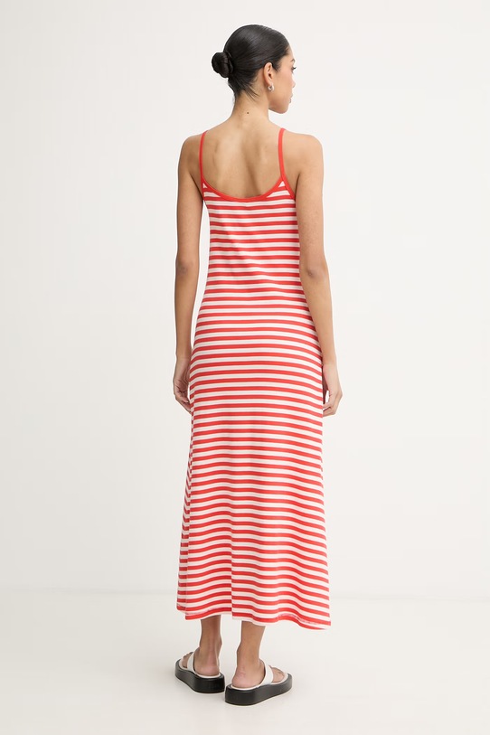 Odzież Marimekko sukienka letnia bawełniana z elastanem 095483 czerwony