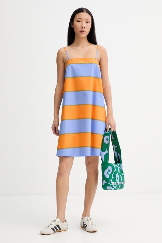 Marimekko letné šaty bavlnené oranžová 095621