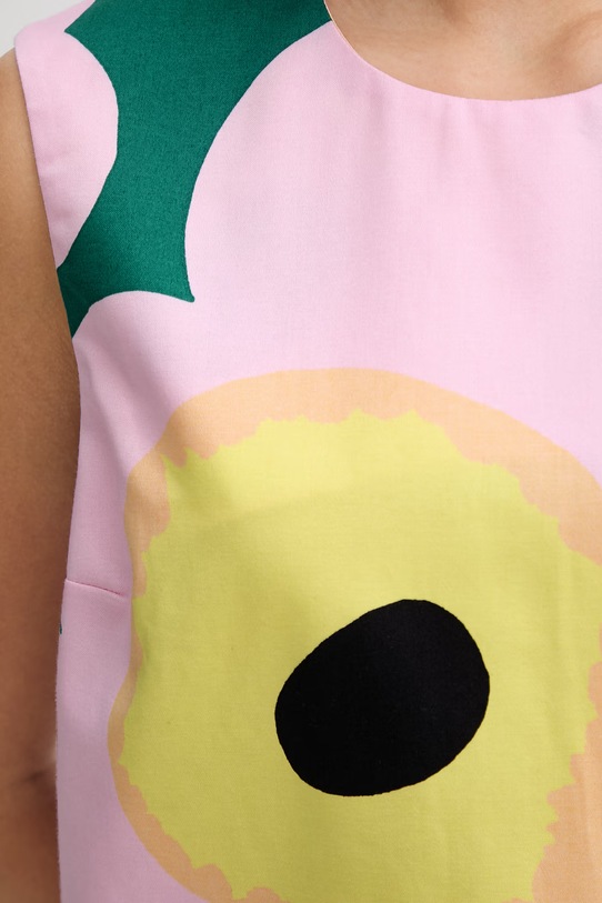 Marimekko rochie de vară din bumbac 095623 roz