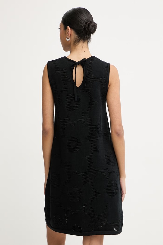 Odzież Marimekko sukienka letnia bawełniana 095496 czarny