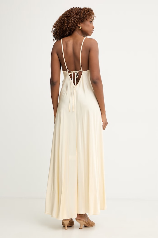 Odzież Haveone sukienka bieliźniana z wiskozy AWG.Q022 żółty