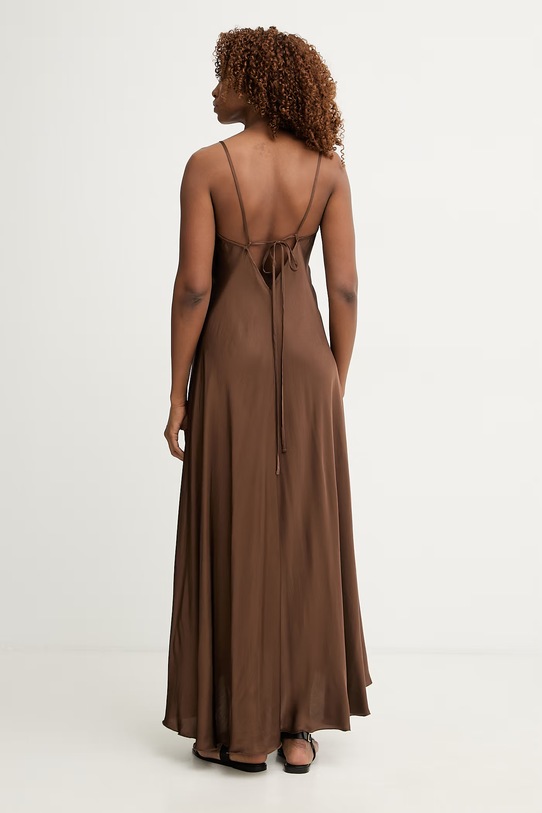 Odzież Haveone sukienka bieliźniana z wiskozy AWG.Q022 brązowy