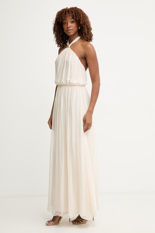 Haveone rochie cu mătase AFF.Q008 bej SS26