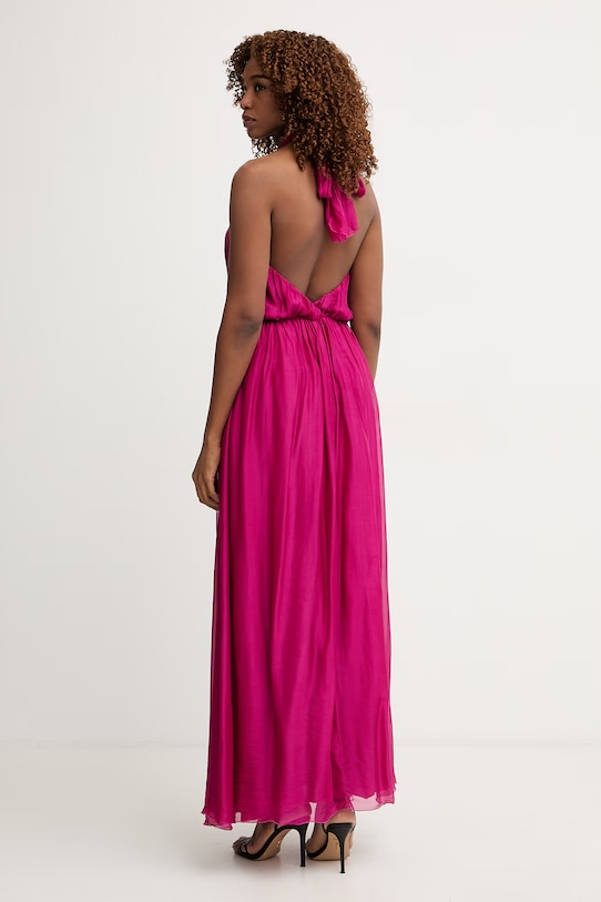 Odzież Haveone sukienka z jedwabiem AFF.Q008 różowy