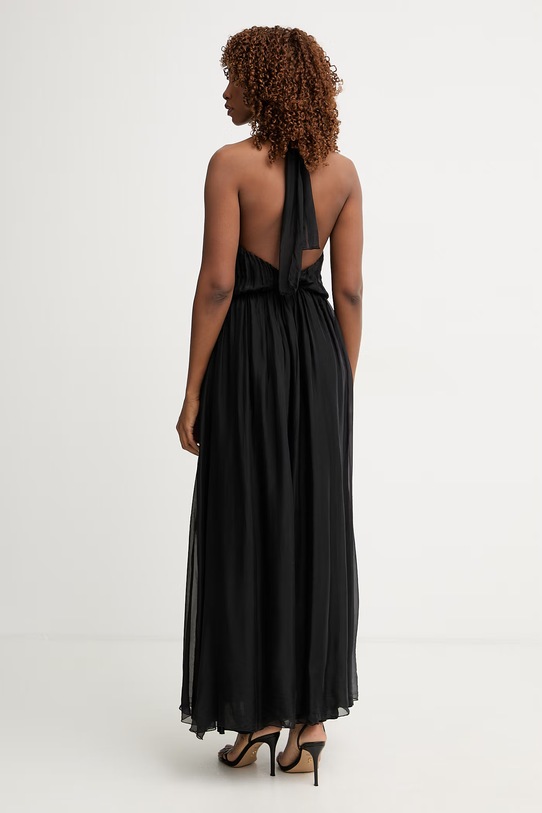 Odzież Haveone sukienka z jedwabiem AFF.Q008 czarny