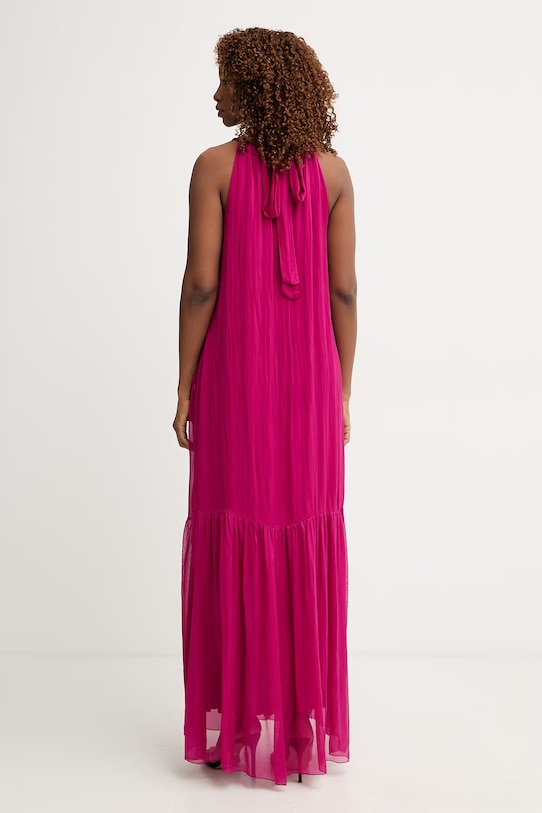 Odzież Haveone sukienka letnia z jedwabiem AFF.Q011 różowy