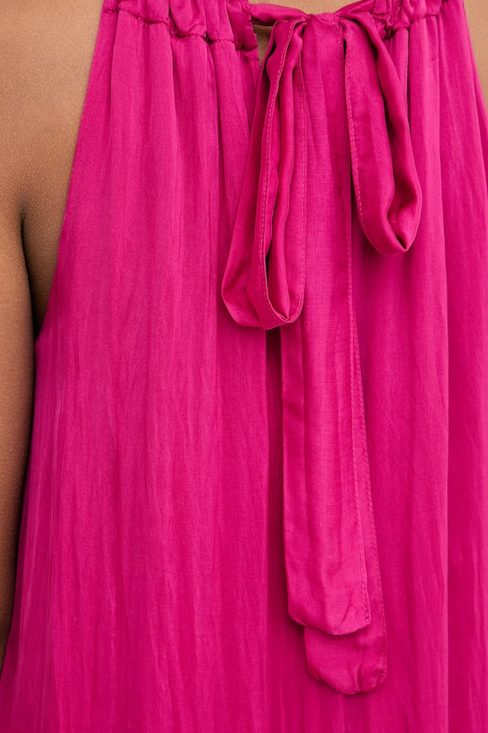 Haveone sukienka letnia z jedwabiem AFF.Q011 różowy