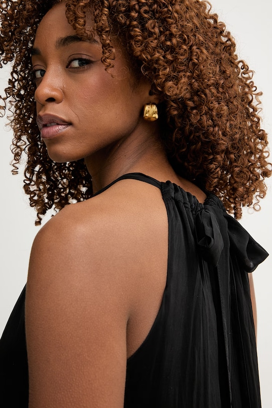 Haveone rochie de vară cu mătase AFF.Q011 negru