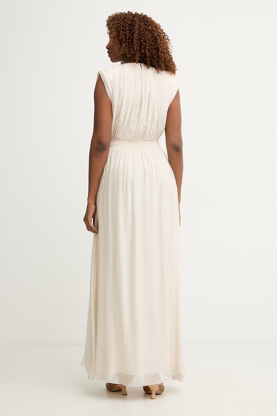 Odzież Haveone sukienka z jedwabiem AFF.Q005 beżowy