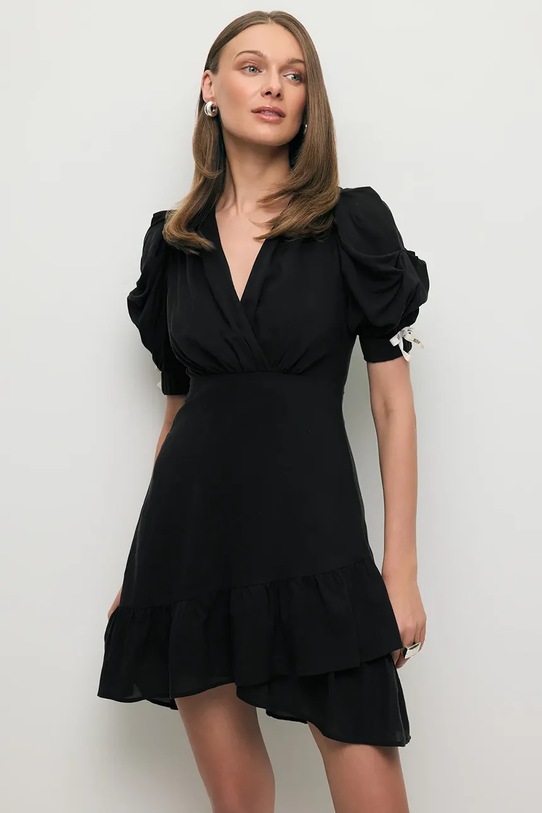 BIZUU rochie empire din lyocell FARMOSA FARMOSA.CZARNY negru SS26