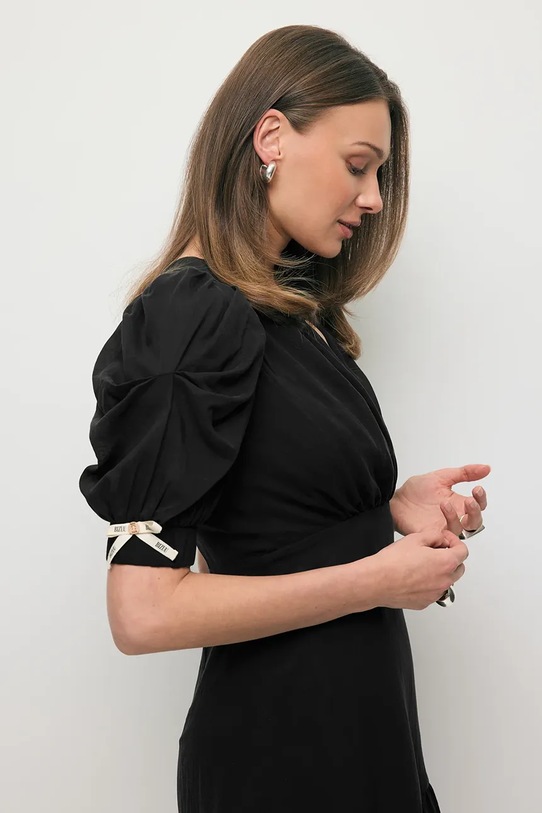 BIZUU rochie empire din lyocell FARMOSA negru FARMOSA.CZARNY