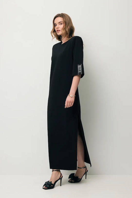 Îmbrăcăminte BIZUU rochie din bumbac cu elastan JULISSA JULISSA.CZARNY negru