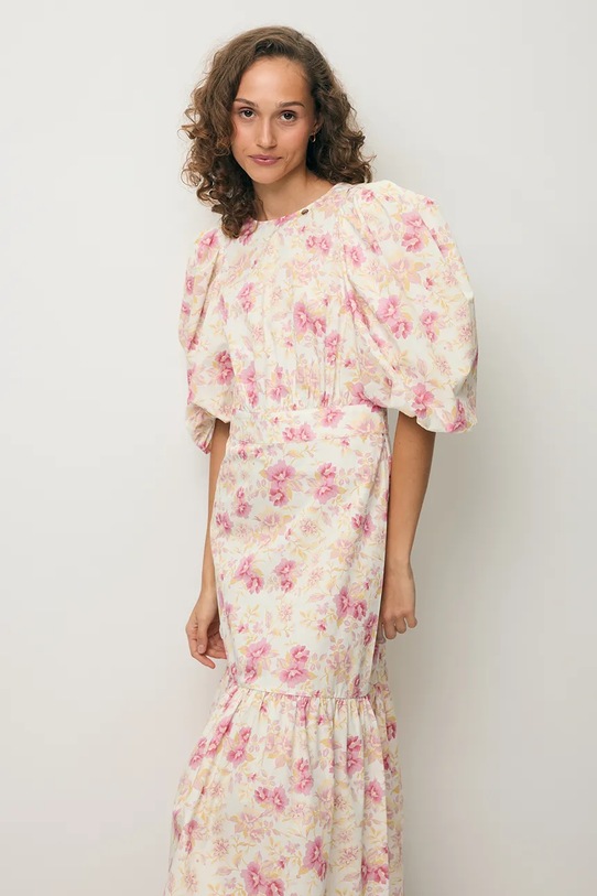 Ρούχα BIZUU καλοκαιρινό βαμβάκι MOSELLE MOSELLE.KREMOWY ροζ