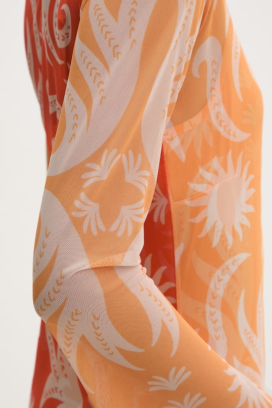 Never Fully Dressed sukienka NFDDR3408 pomarańczowy