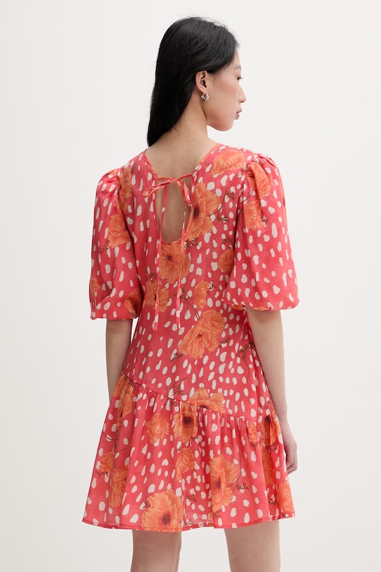 Odzież Never Fully Dressed sukienka letnia z wiskozy NFDDR3409 różowy