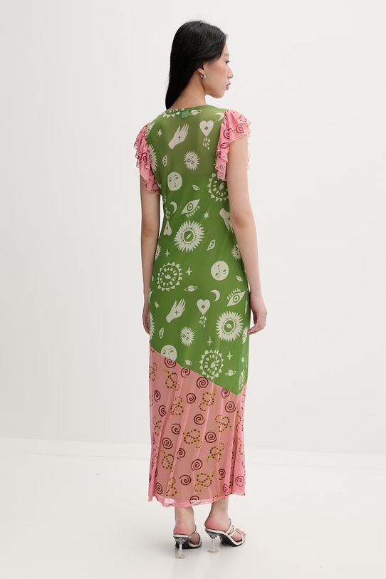 Odzież Never Fully Dressed sukienka NFDDR3425 zielony