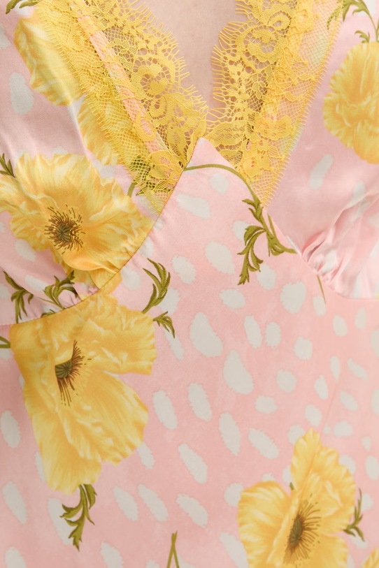 Never Fully Dressed sukienka z wiskozy NFDDR3452 różowy