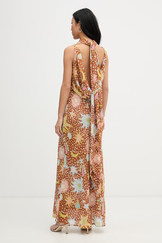 Odzież Never Fully Dressed sukienka letnia NFDDR3392 brązowy