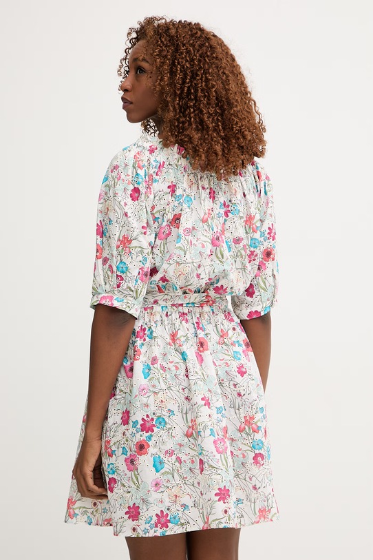 Odzież Liu Jo sukienka bawełniana VA6097.T531A biały