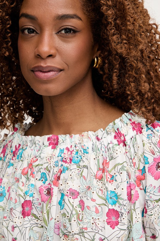 Liu Jo sukienka bawełniana biały VA6097.T531A