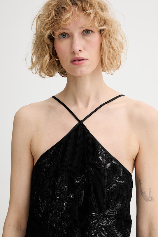 Isabelle Blanche Платье с хлопком чёрный IS26SS.A157.T016