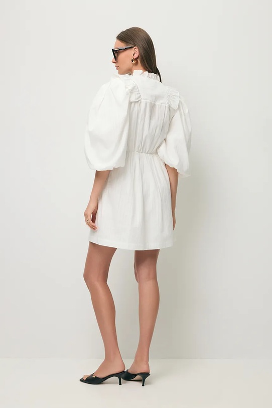 BIZUU sukienka bawełniana SULLY SULLY.BIALY biały SS26
