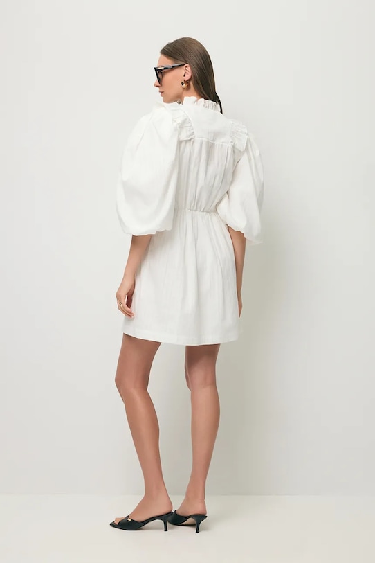 BIZUU sukienka bawełniana SULLY SULLY.BIALY biały SS26