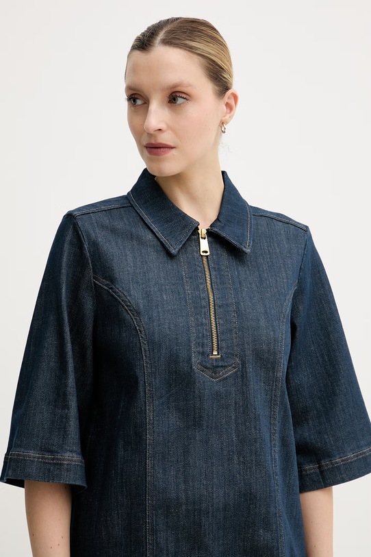 Mos Mosh rochie din denim Abigail bleumarin 168970