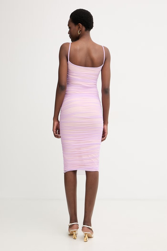 Odzież Herve Leger sukienka drapowana Zia RMS8563968 fioletowy