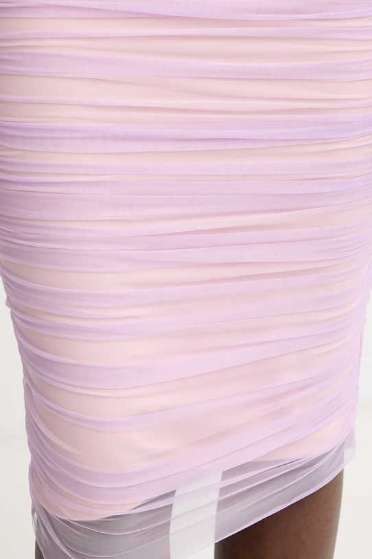 Herve Leger sukienka drapowana Zia RMS8563968 fioletowy