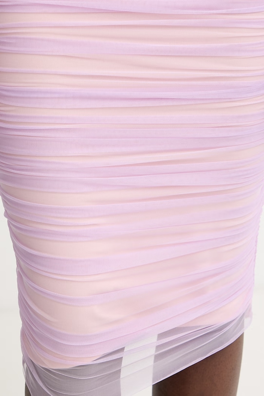 Herve Leger sukienka drapowana Zia RMS8563968 fioletowy