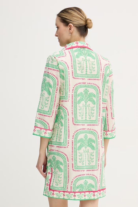 Одяг Lola Casademunt літня сукня бавовняна LS2616074 зелений