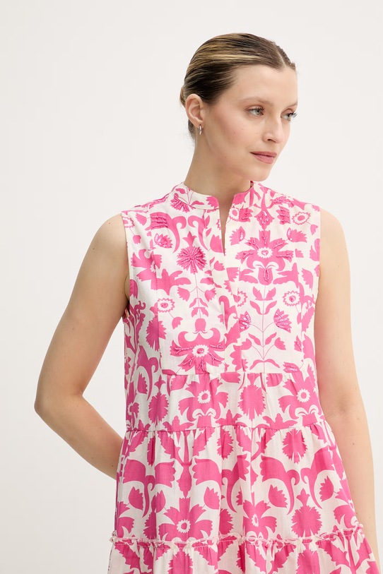 Lola Casademunt літня сукня бавовняна рожевий LS2616040