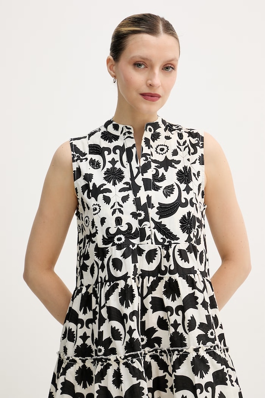 Lola Casademunt летнее платье из хлопка чёрный LS2616040