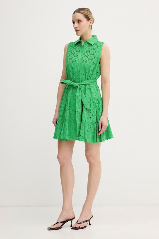 Lola Casademunt рокля тип риза от памук LS2616037 зелен SS26