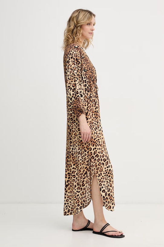 Lola Casademunt sukienka z wiskozy LS2616021 brązowy SS26