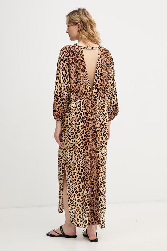 Odzież Lola Casademunt sukienka z wiskozy LS2616021 brązowy