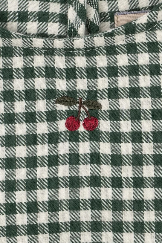 Dětské bavlněné šaty Konges Sløjd FORET DRESS GOTS KS104193.PreSpring bílá