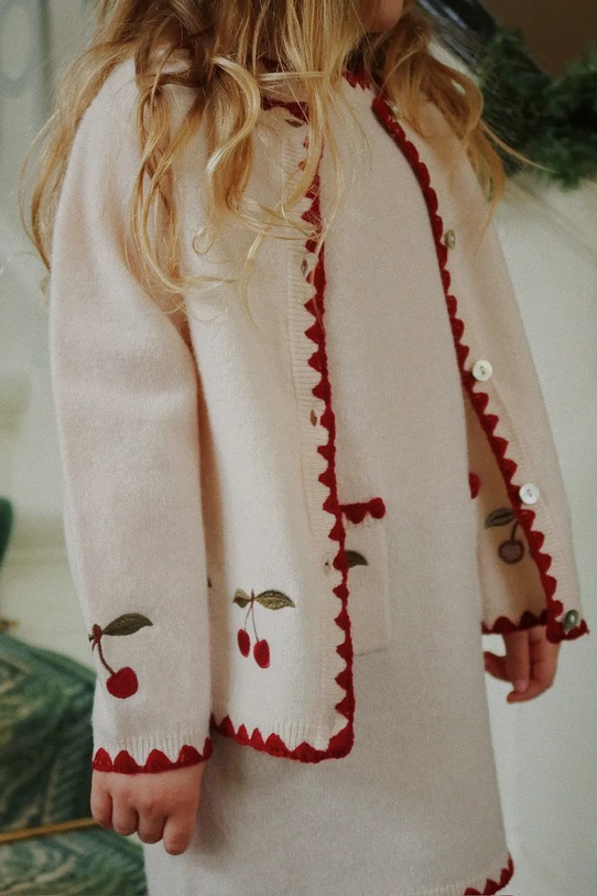 Konges Sløjd sukienka wełniana dziecięca COLLETTE DRESS KS104271.PreSpring