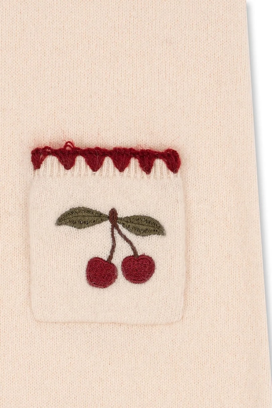 Konges Sløjd sukienka wełniana dziecięca COLLETTE DRESS KS104271.PreSpring beżowy