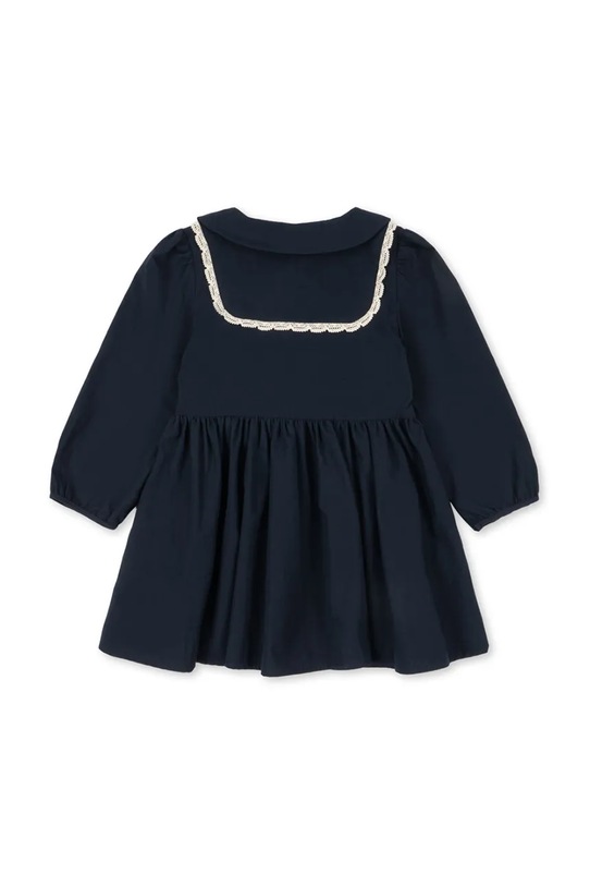 Konges Sløjd sukienka bawełniana dziecięca EMMY DRESS GOTS KS104292.PreSpring granatowy SS26