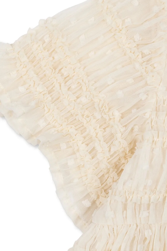 Konges Sløjd sukienka dziecięca JOELLA DRESS beżowy KS104316.PreSpring