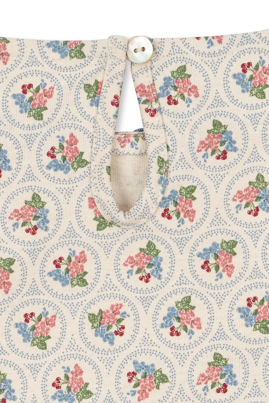 Dievčenské bavlnené šaty Konges Sløjd DREY DRESS GOTS béžová KS104290.PreSpring