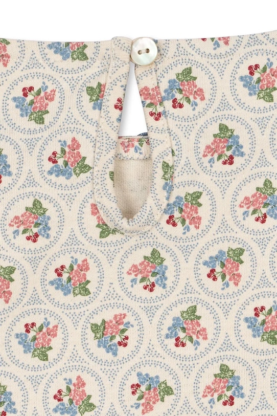 Dievčenské bavlnené šaty Konges Sløjd DREY DRESS GOTS béžová KS104290.PreSpring