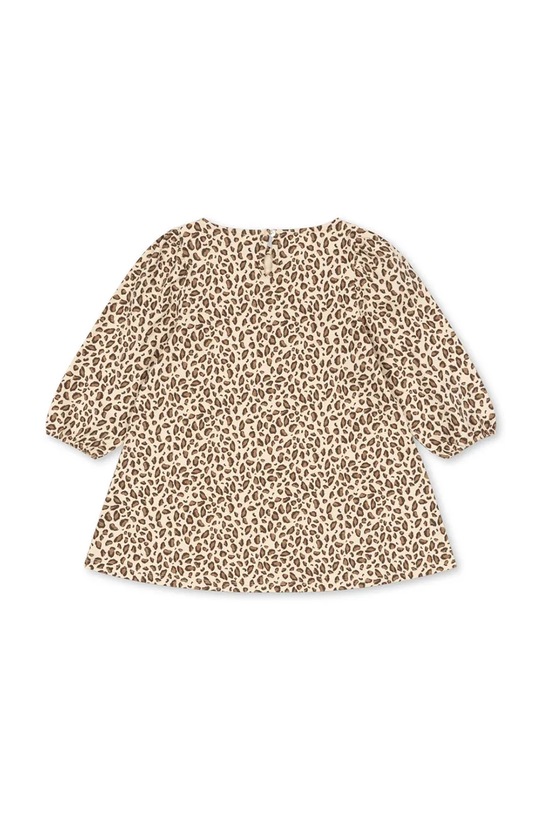 Dievčenské bavlnené šaty Konges Sløjd DREY DRESS GOTS KS104290.PreSpring béžová SS26