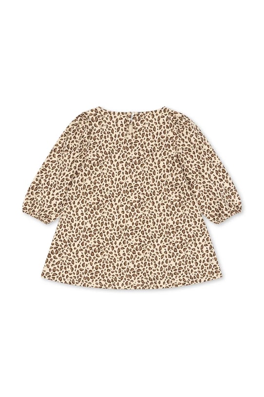 Dievčenské bavlnené šaty Konges Sløjd DREY DRESS GOTS KS104290.PreSpring béžová SS26