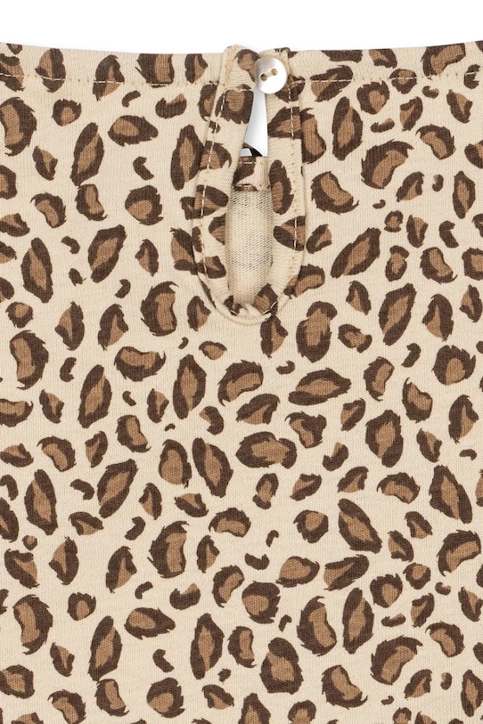 Dievča Dievčenské bavlnené šaty Konges Sløjd DREY DRESS GOTS KS104290.PreSpring béžová