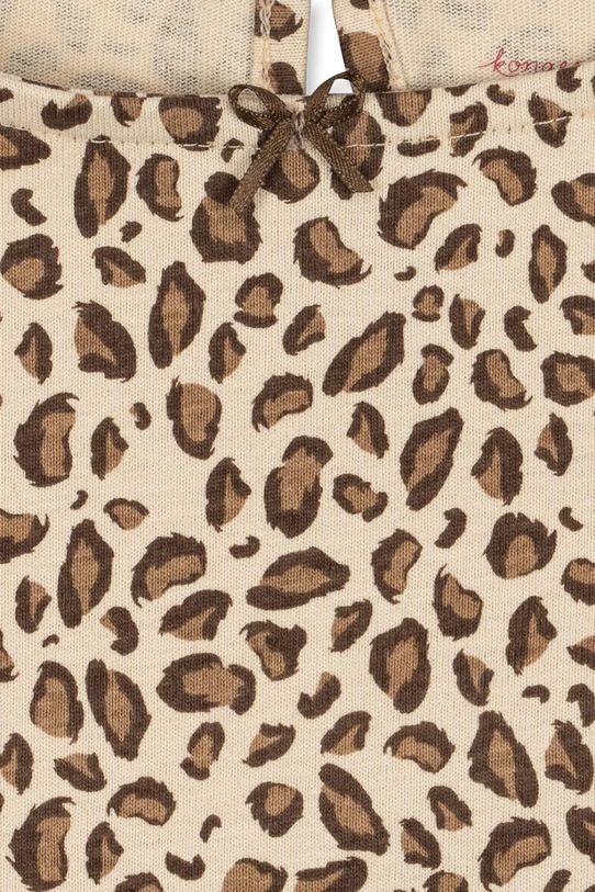 Dievčenské bavlnené šaty Konges Sløjd DREY DRESS GOTS béžová KS104290.PreSpring